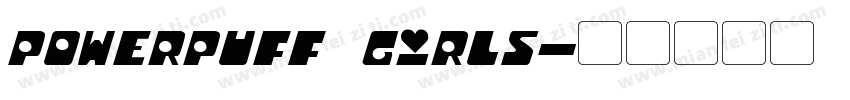 powerpuff girls字体转换